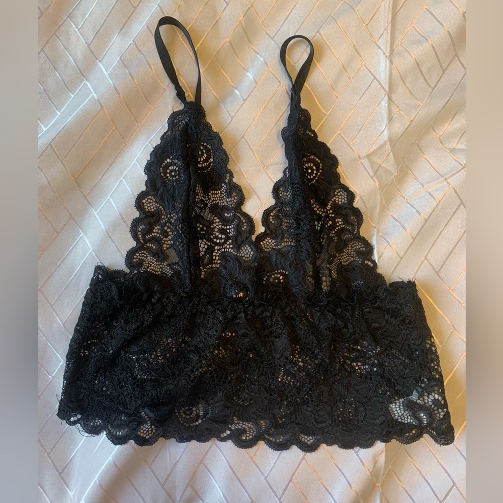 Sexy undershirt bralette black place adjustable sheer bra top